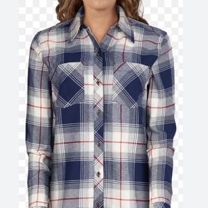 *TAGS ATTACHED* Naturals blue flannel